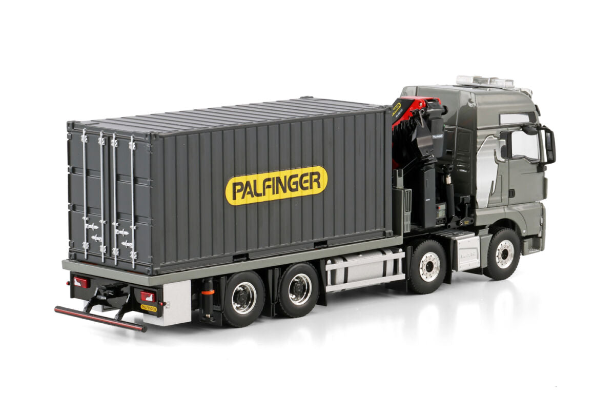 MAN TGX XXL Euro6c 8x4 mit 20ft Cont. + Palfinger PK480 TEC Ladekran (1:50)