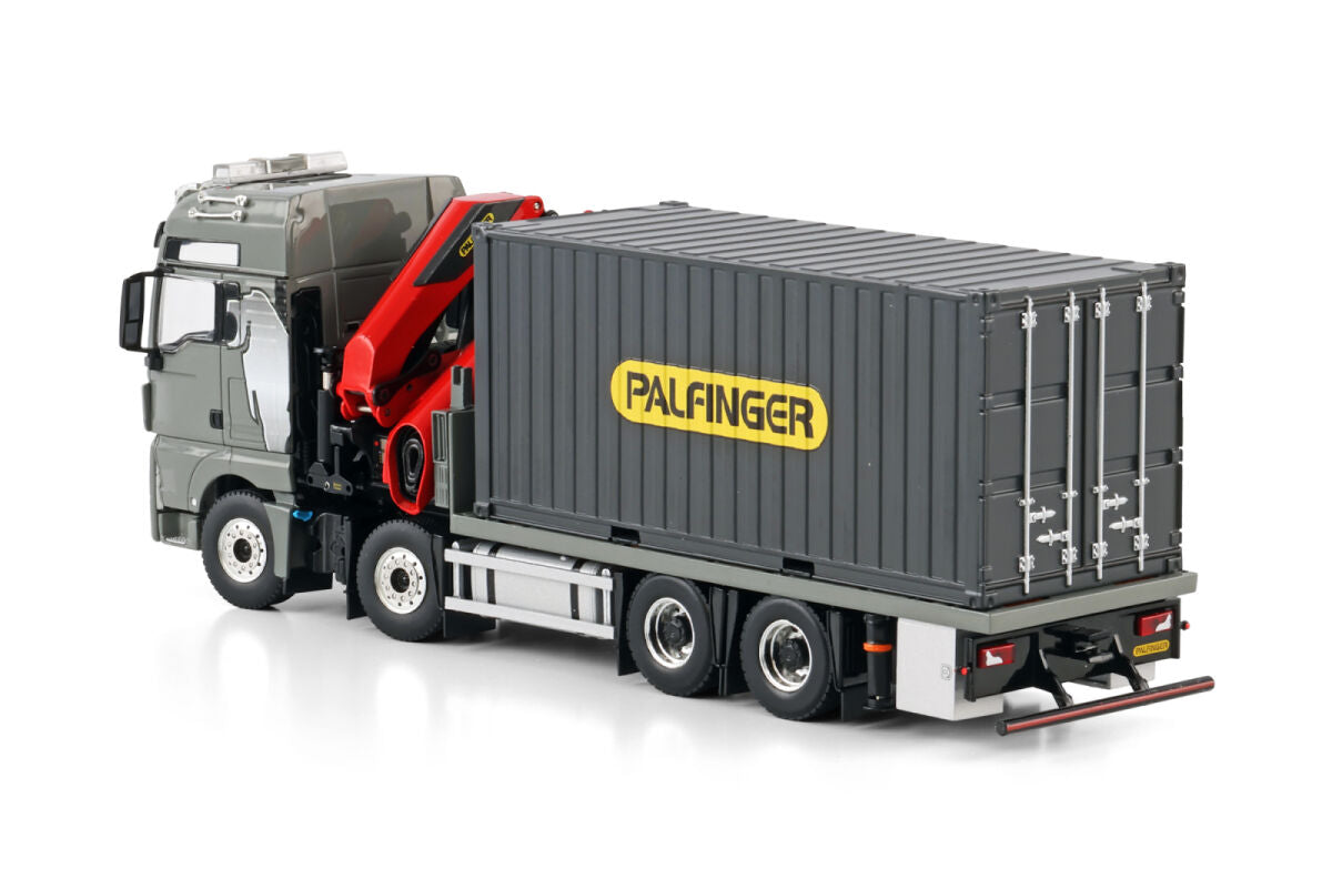 MAN TGX XXL Euro6c 8x4 mit 20ft Cont. + Palfinger PK480 TEC Ladekran (1:50)