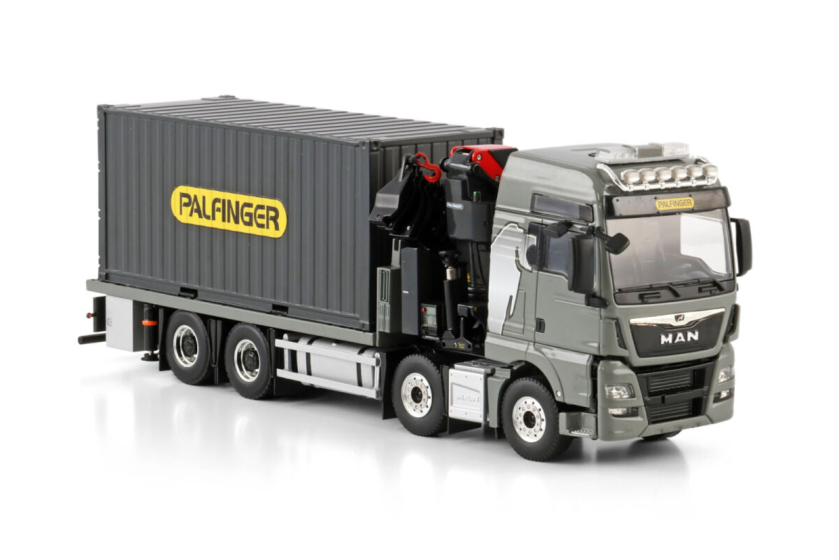 MAN TGX XXL Euro6c 8x4 mit 20ft Cont. + Palfinger PK480 TEC Ladekran (1:50)