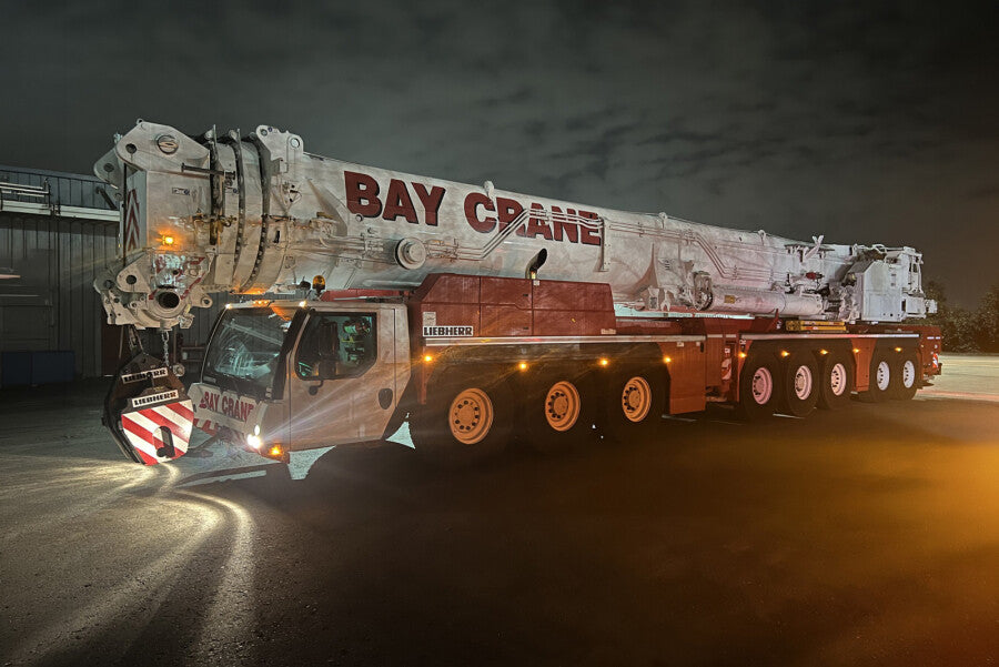 WSI Liebherr LTM 1650-8.1 Mobilkran „Bay Crane" – Diecast Sammlermodell im Maßstab 1:50, Art. 51-2203