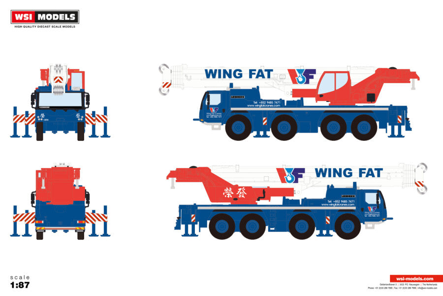 WSI Liebherr LTM 1120-4.1 Mobilkran „Wing Fat“ – Diecast Sammlermodell im Maßstab 1:87, Art. 71-2052 – Ansicht 2